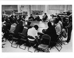 Meeting of NAACP commandos with James Groppi circa 1967 1968