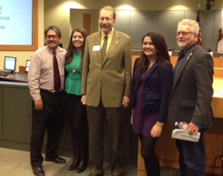 Photo of Chancellor Blumenthal with UCSC alumni and others in Watsonville