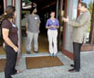 October 11, 2006 Talking with student leaders at University House reception