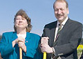 March 5, 2007 At groundbreaking for the on-campus Ranch View Terrace housing project