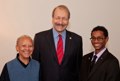 With Nikki Giovanni and Deutron Kebebew at Martin Luther King Jr. Convocation on Feb. 2.