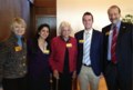 With my wife Kelly Weisberg, our son Aaron, first-year law student Sahar Maali, and Supreme Court Justice Sandra Day O'Connor on Feb. 25.