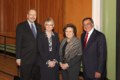 Chancellor Blumenthal with his wife Kelly Weisberg and Sylvia and Leon Panetta in April.